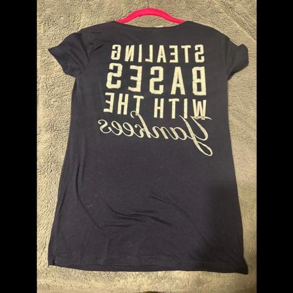 Yankees "Stealing Bases" Graphic Tee by Pink